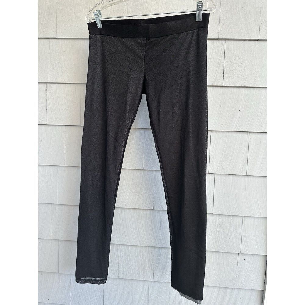 Diesel Womens Black Mesh Overlay Gray Leggings‎ Size Medium